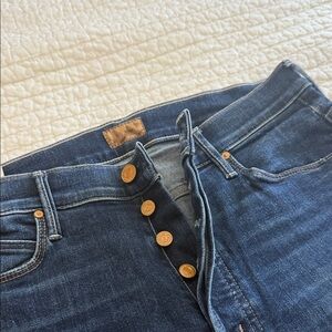 Mother denim jeans the stunner ankle fray